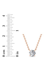 Load image into Gallery viewer, 1CTW Round Shaped Lab Grown Diamond (F/VS) Solitaire Necklace in 14K Gold
