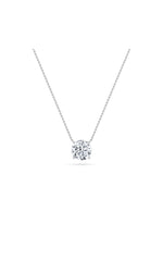 Load image into Gallery viewer, 1.5CTW Round Shaped Lab Grown Diamond (F/VS)  Necklace in 14K Gold
