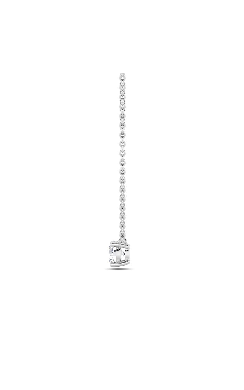 1.5CTW Round Shaped Lab Grown Diamond (F/VS)  Necklace in 14K Gold