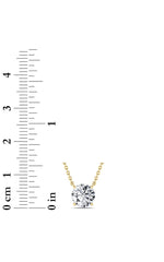 Load image into Gallery viewer, 1.5CTW Round Shaped Lab Grown Diamond (F/VS)  Necklace in 14K Gold
