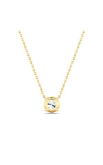 Load image into Gallery viewer, 3CTW Round Shaped Lab Grown Diamond (F/VS) Solitaire Necklace in 14K Gold
