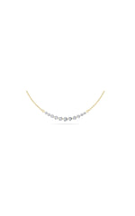 Load image into Gallery viewer, 3CTW Round Shaped Lab Grown Diamond (F/VS) Graduating half    Necklace in 14K Gold
