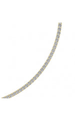 Load image into Gallery viewer, 10CTW Round Shaped Lab Grown Diamond (F/VS) Tennis Necklace in 14K White Gold

