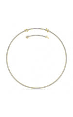 Load image into Gallery viewer, 15CTW Round Shaped Lab Grown Diamond (F/VS) Necklace in 14K White Gold
