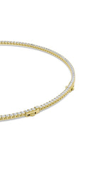 Load image into Gallery viewer, 15CTW Round Shaped Lab Grown Diamond (F/VS) Necklace in 14K White Gold
