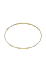 Load image into Gallery viewer, 15CTW Round Shaped Lab Grown Diamond (F/VS) Necklace in 14K White Gold
