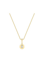 Load image into Gallery viewer, 1CTW Emerald Shaped Lab Grown Diamond (F/VS) Dog Tag Pendant in 14K Gold
