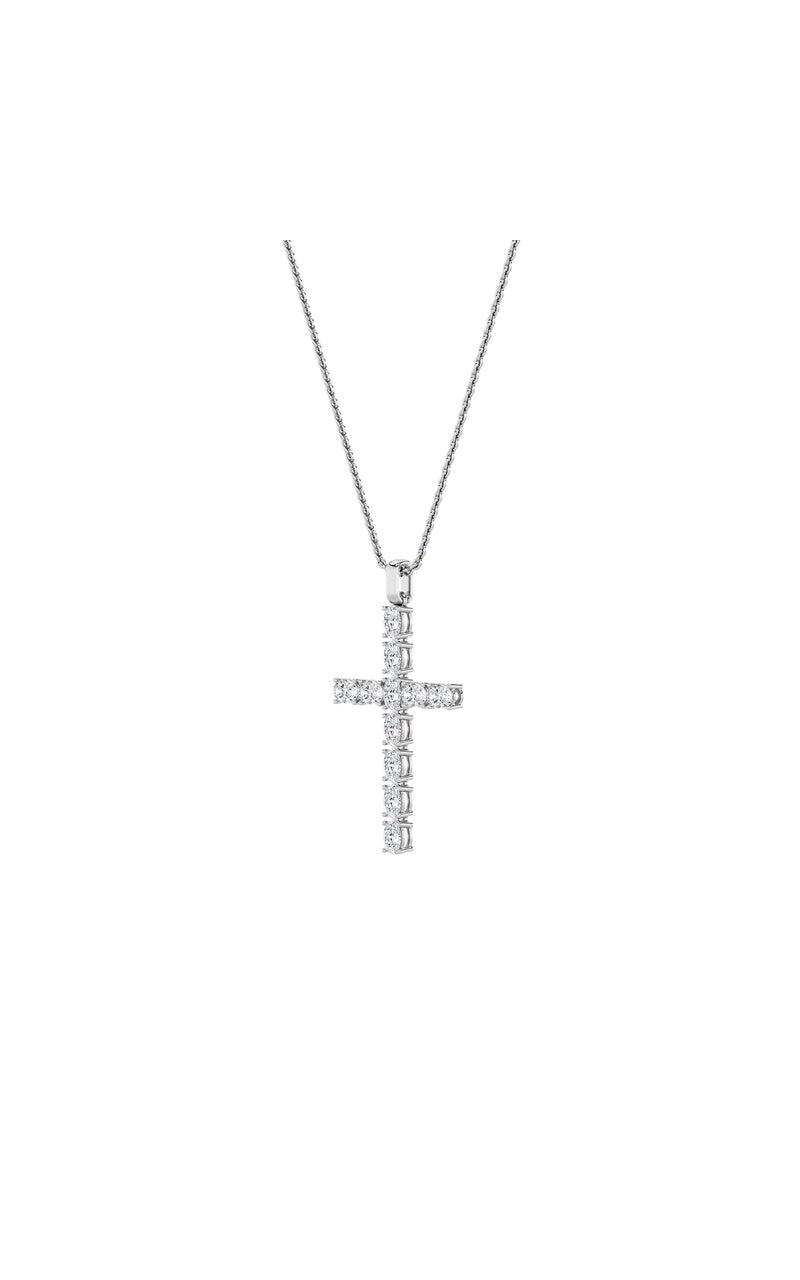Vs) cross pendant in 14k gold