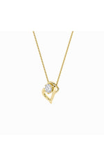 Load image into Gallery viewer, 0.5CTW Round Shaped Lab Grown Diamond (F/VS) Heart Shaped   Pendant in 14K Gold

