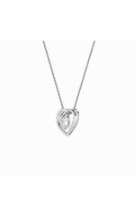Load image into Gallery viewer, 1CTW Round Shaped Lab Grown Diamond (F/VS) Heart Shaped Pendant in 14K Gold
