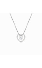 Load image into Gallery viewer, 1CTW Round Shaped Lab Grown Diamond (F/VS) Heart Shaped Pendant in 14K Gold
