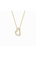 Load image into Gallery viewer, 2.5CTW Marquise Shaped Lab Grown Diamond (F/VS) Heart Shaped Pendant in 14K Gold
