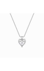Load image into Gallery viewer, 2CTW Pear Shaped Lab Grown Diamond (F/VS) Heart Shaped Pendant in 14K Gold
