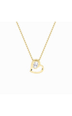 Load image into Gallery viewer, 2CTW Oval Shaped Lab Grown Diamond (F/VS) Heart Shaped Pendant in 14K Gold
