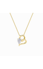 Load image into Gallery viewer, 2CTW Pear Shaped Lab Grown Diamond (F/VS) Heart Shaped Pendant in 14K Gold
