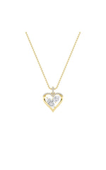 Load image into Gallery viewer, 2.5CTW Marquise Shaped Lab Grown Diamond (F/VS) Heart Shaped Pendant in 14K Gold
