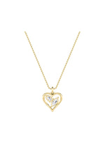 Load image into Gallery viewer, 2.5CTW Marquise Shaped Lab Grown Diamond (F/VS) Heart Shaped Pendant in 14K Gold
