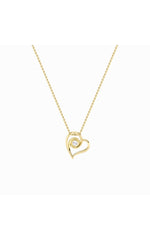 Load image into Gallery viewer, 1CTW Round Shaped Lab Grown Diamond (F/VS) Heart Shaped Pendant in 14K Gold
