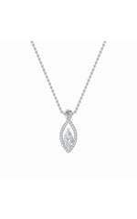Load image into Gallery viewer, 1.25CTW Marquise Shaped Lab Grown Diamond (F/VS) Heart Shaped Pendant in 14K Gold

