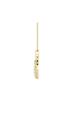 Load image into Gallery viewer, 2CTW Oval Shaped Lab Grown Diamond (F/VS) Baby Turtle Pendant in 14K Gold
