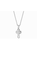 Load image into Gallery viewer, 6CTW Asscher Shaped Lab Grown Diamond (F/VS) Cross Pendant in 14K Gold
