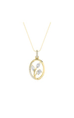 Load image into Gallery viewer, 1CTW Oval Shaped Lab Grown Diamond (F/VS) Pendant in 14K Gold
