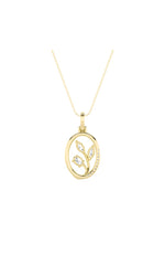Load image into Gallery viewer, 1CTW Oval Shaped Lab Grown Diamond (F/VS) Pendant in 14K Gold
