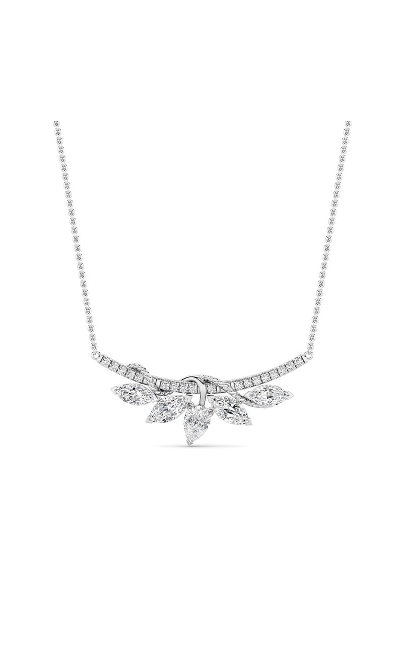 1.5CTW Pear Shaped Lab Grown Diamond (F/VS) Necklace in 14K Gold