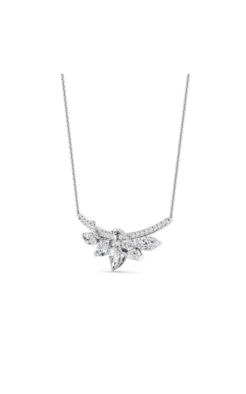 Vs) necklace in 14k gold