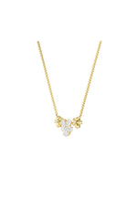 Load image into Gallery viewer, 2CTW Pear Shaped Lab Grown Diamond (F/VS) Fancy Flower Necklace in 14K Gold
