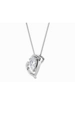 Load image into Gallery viewer, 0.5CTW Pear Shaped Lab Grown Diamond (F/VS) Heart Pendant in 14K  White Gold
