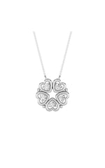 Load image into Gallery viewer, 1CTW Round Shaped Lab Grown Diamond (F/VS) Heart Shaped Necklace in 14K Gold
