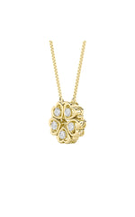 Load image into Gallery viewer, 1CTW Round Shaped Lab Grown Diamond (F/VS) Heart Shaped Necklace in 14K Gold
