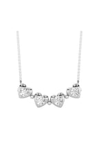 Load image into Gallery viewer, 1CTW Round Shaped Lab Grown Diamond (F/VS) Heart Shaped Necklace in 14K Gold
