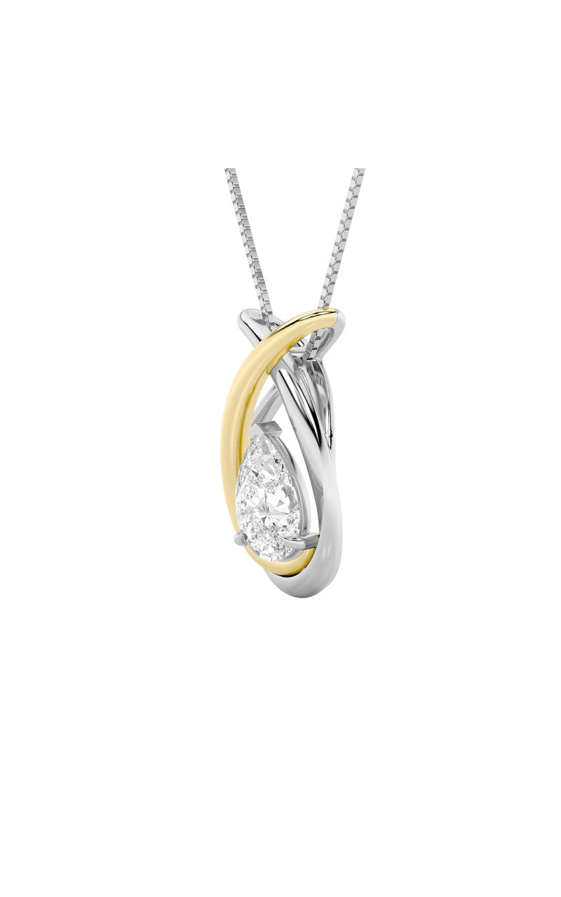 Vs) fancy pendant in 14k gold