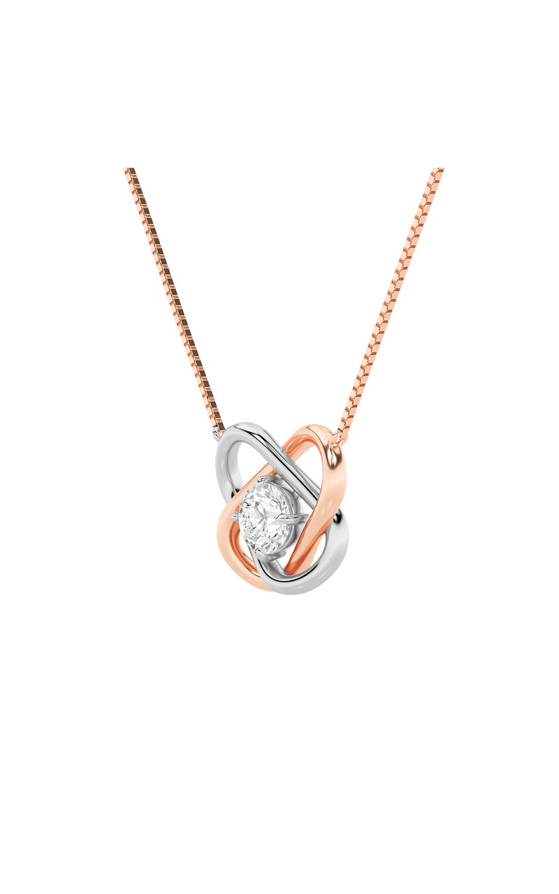 Vs)  necklace in 14k gold