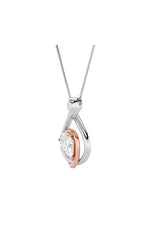 Load image into Gallery viewer, 1.5CTW Pear Shaped Lab Grown Diamond (F/VVS) Fancy Solitaire Pendant in 14K Gold

