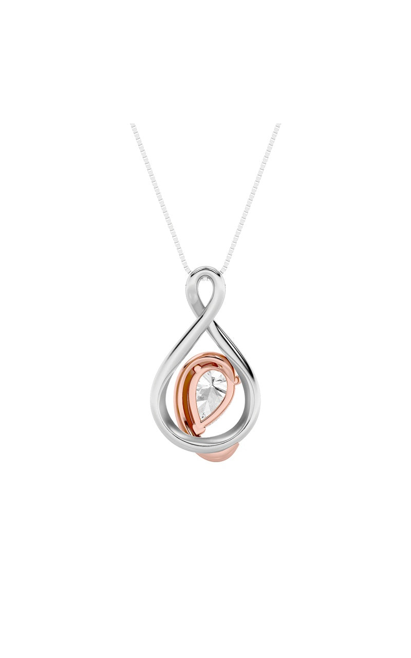 1.5CTW Pear Shaped Lab Grown Diamond (F/VVS) Fancy Solitaire Pendant in 14K Gold