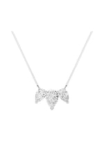 Load image into Gallery viewer, 3CTW Pear Shaped Lab Grown Diamond (F/VS) Three Stone Necklace in 14K Gold
