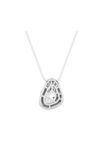 Load image into Gallery viewer, 1CTW Oval Shaped Lab Grown Diamond (F/VVS) Organic Design Solitaire Pendant in 14K Gold

