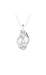 Load image into Gallery viewer, 1CTW Oval Shaped Lab Grown Diamond (F/VS) Organic Design Solitaire Pendant in 14K Gold
