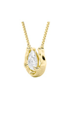 Load image into Gallery viewer, 1CTW Pear Shaped Lab Grown Diamond (F/VS)  Necklace in 14K Gold
