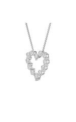 Load image into Gallery viewer, 2CTW Round Shaped Lab Grown Diamond (F/VS) Heart Shaped Pendant in 14K Gold
