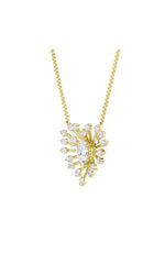 Load image into Gallery viewer, 1.5CTW Pear Shaped Lab Grown Diamond (F/VS) Astralis Necklace in 14K Gold
