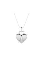 Load image into Gallery viewer, 1CTW Oval Shaped Lab Grown Diamond (F/VS) Heart Pendant in 14K  White Gold
