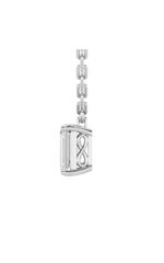 Load image into Gallery viewer, 2CTW Emerald Shaped Lab Grown Diamond (F/VS) Strata Chic Collection Necklace in 14K Gold
