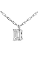 Load image into Gallery viewer, 2CTW Emerald Shaped Lab Grown Diamond (F/VS) Strata Chic Collection Necklace in 14K Gold
