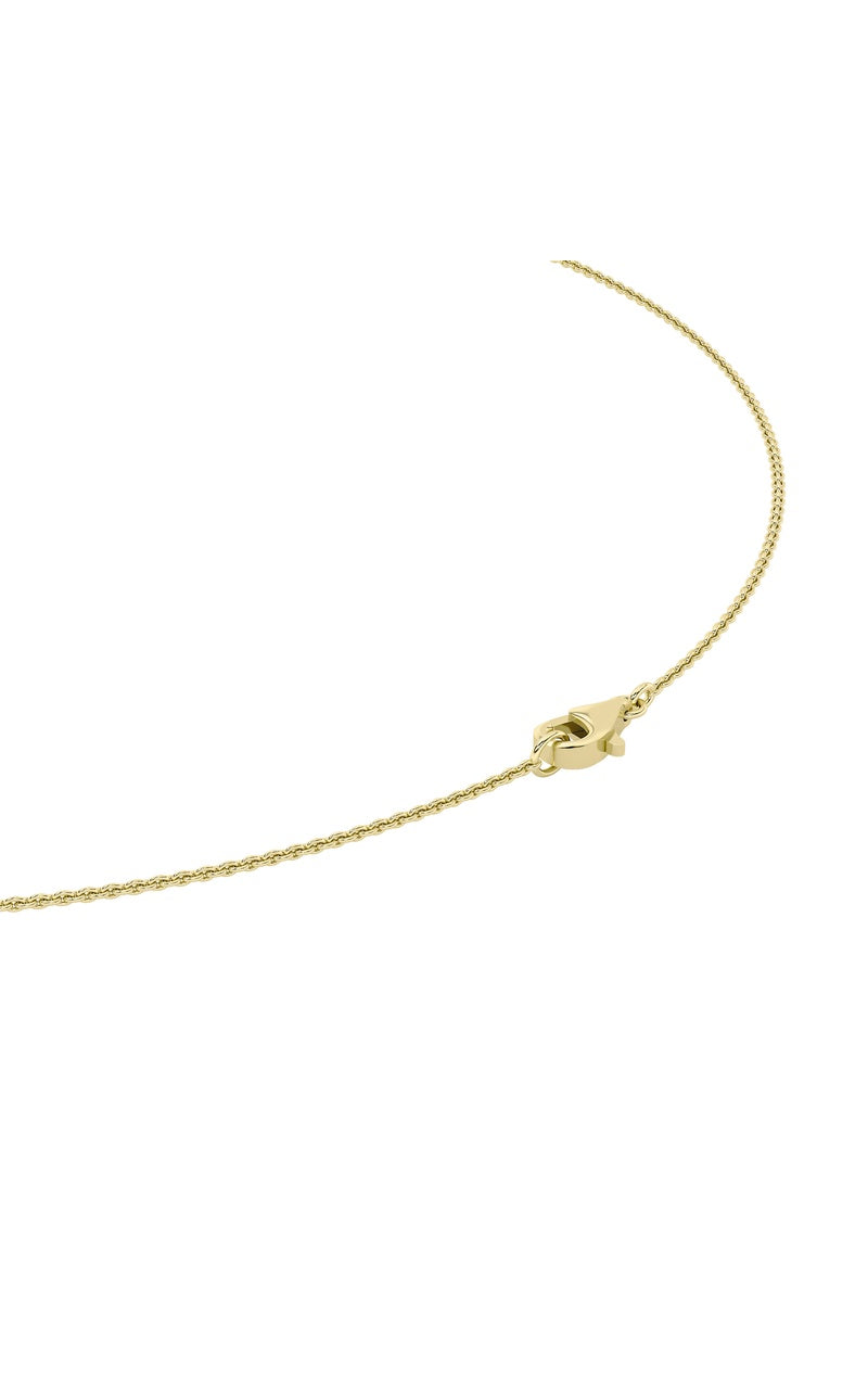 3CTW Pear Shaped Lab Grown Diamond (F/VS) Solitaire Necklace in 14K Gold