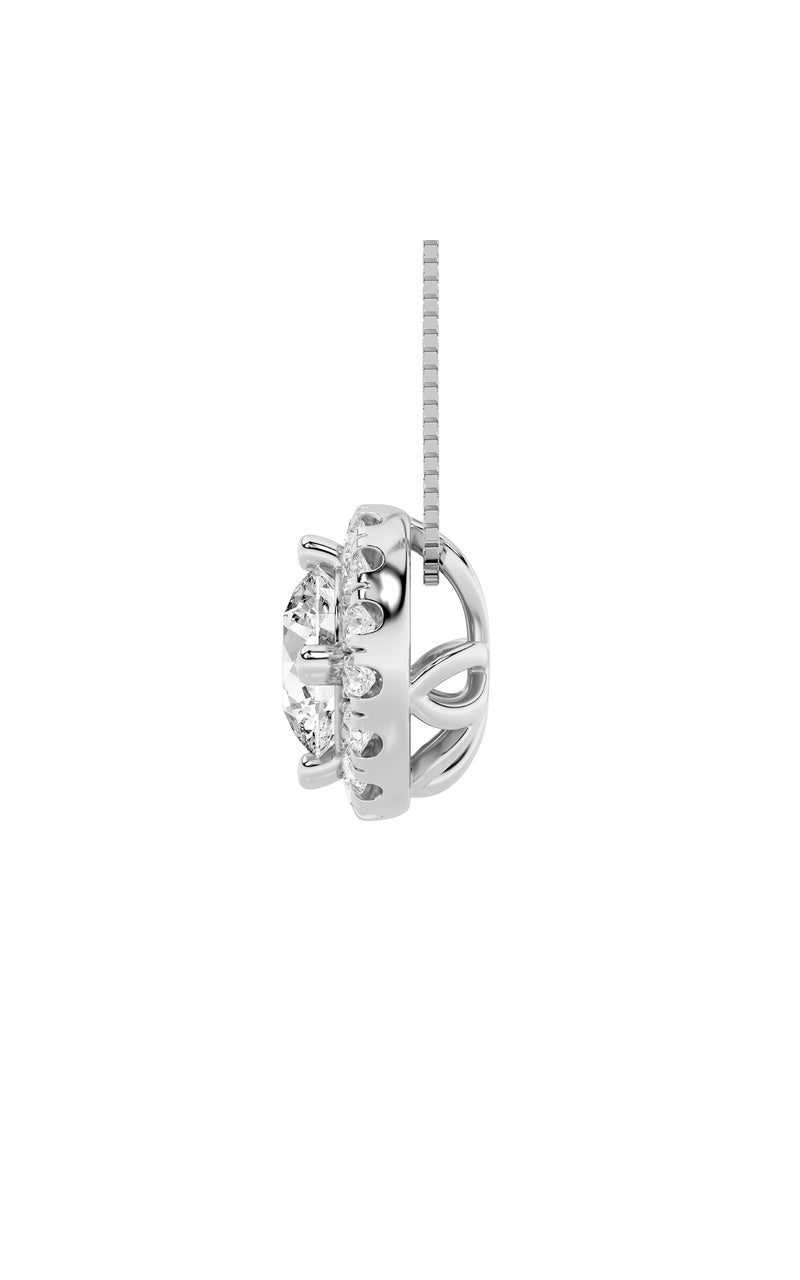1.25CTW Round Shaped Lab Grown Diamond (F/VS) Pendant in 14K Gold