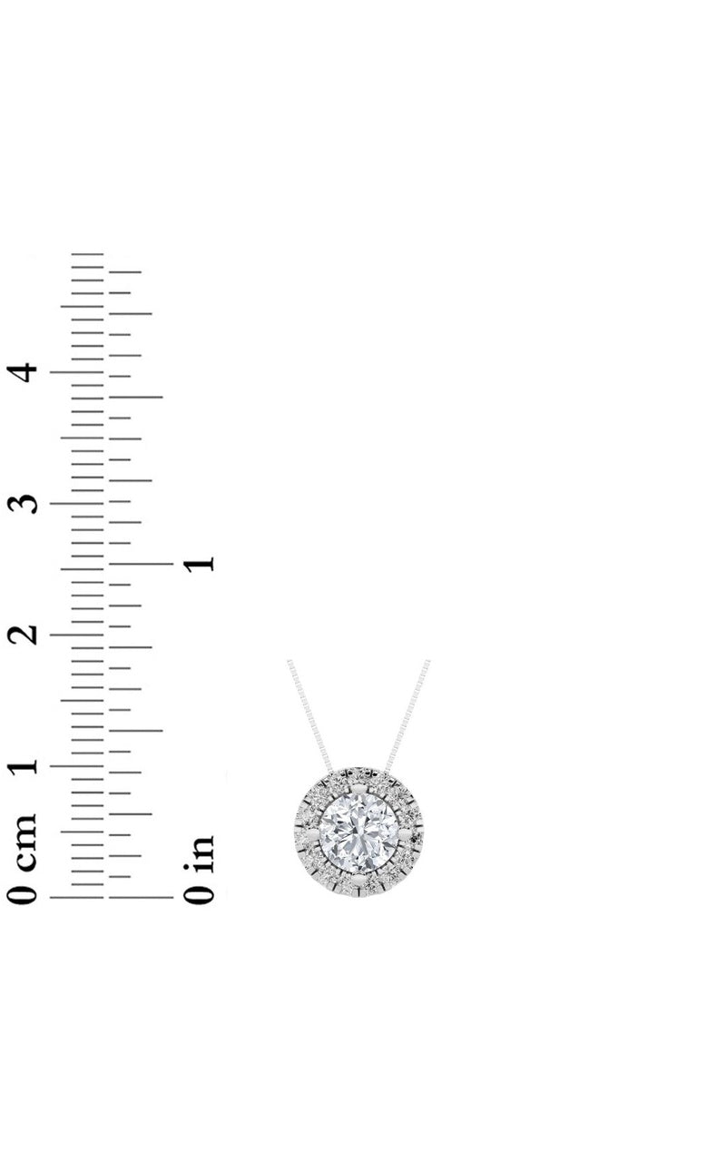 1.25CTW Round Shaped Lab Grown Diamond (F/VS) Pendant in 14K Gold